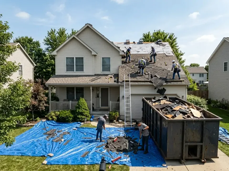 roof-replacement-debris-remova-004 — frequently asked questions, Cheapest Dumpster Rentals in Shaker Heights, OH